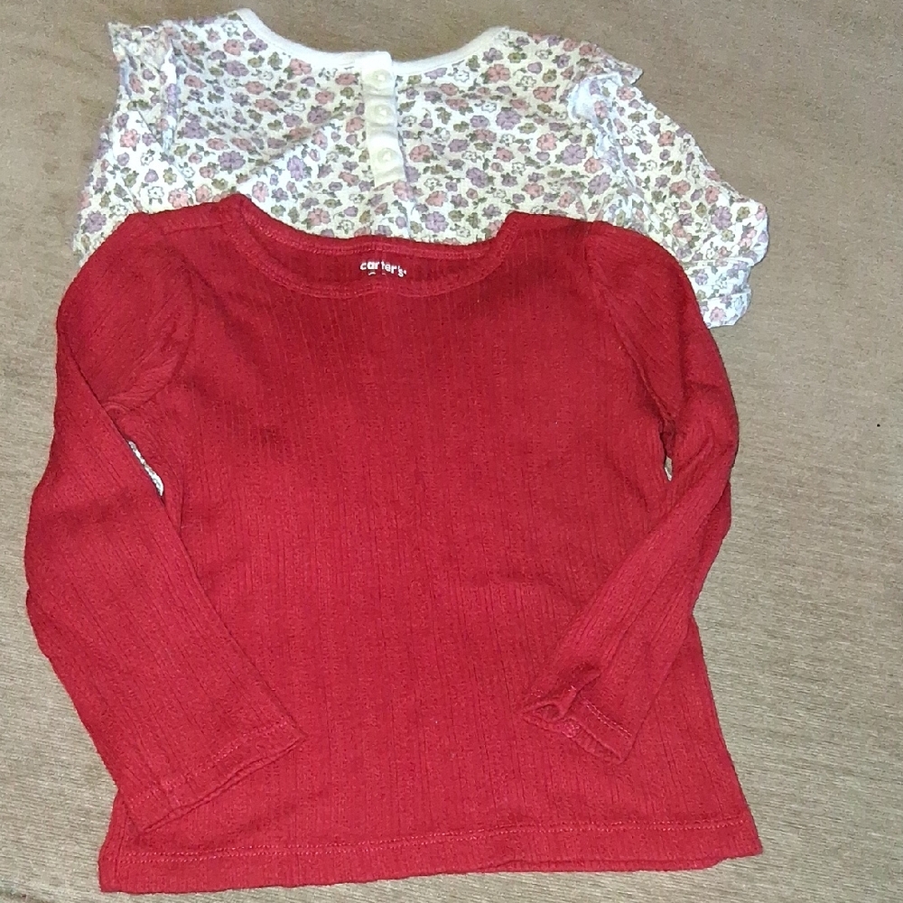 Carter's Deep Red Long Sleeve Tee